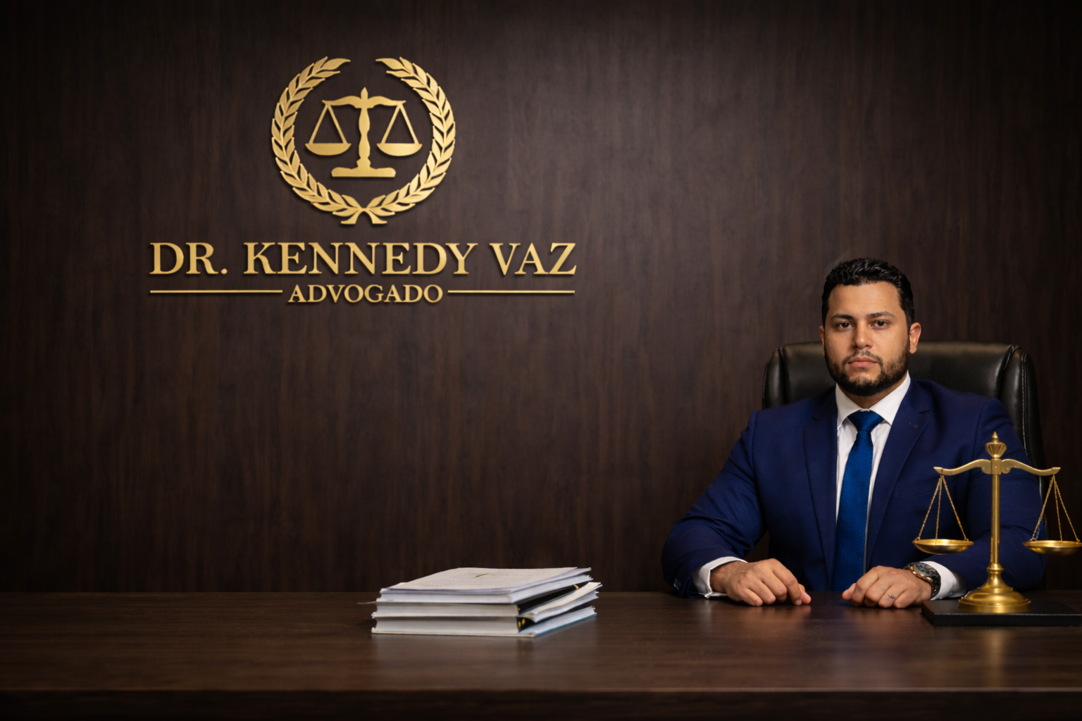 Dr. Kennedy Vaz, advogado, em seu escritório em São José do Rio Preto